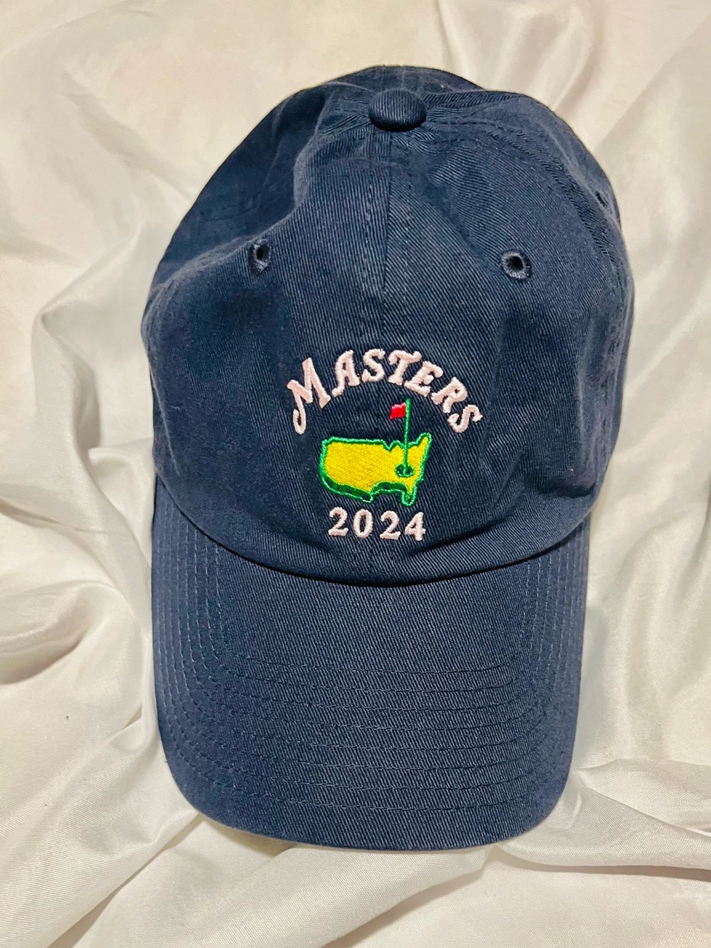 Masters Navy Cap With Masters 2024 Yellow Masters Logo